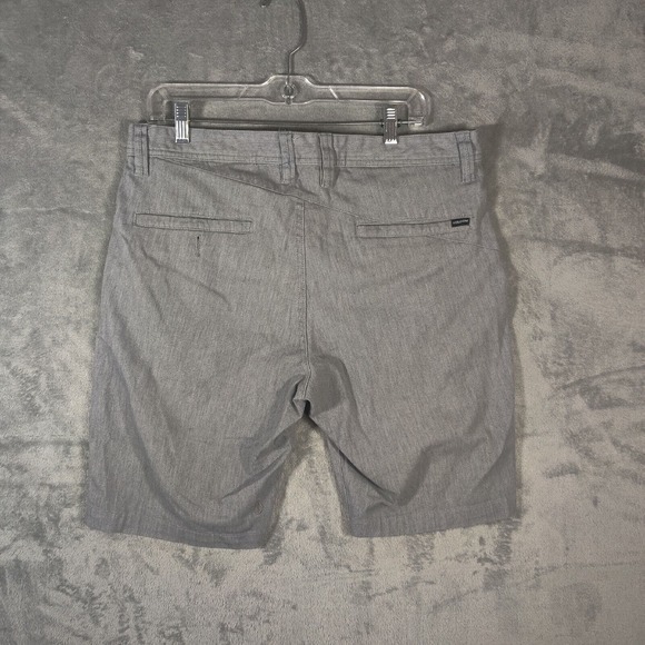 Volcom‎ Shorts Men's Size 34 Grey Flat Front Mid Rise Grunge Punk Skater - Picture 2 of 10